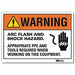 J2716 Warning Sign 7inx10in Reflctv Sheeting
