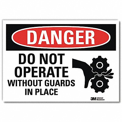 Danger Sign 7inx10in Reflective Sheeting