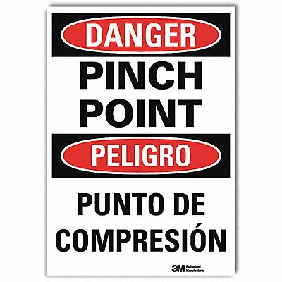 Danger Sign 14inx10in Reflctv Sheeting