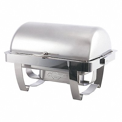 Roll-Top Chafer 15 1/4 in H Silver