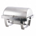 Roll-Top Chafer 15 1/4 in H Silver