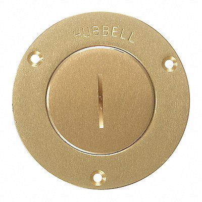 Round Brass Flr Box Cvr(2-3/8In.)