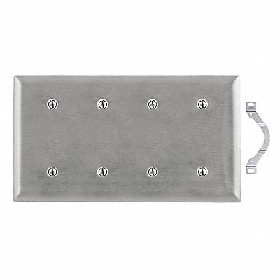 Ss44 Stainless 4 Gang Blank