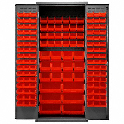 K4901 Bin Cabinet 84 x36 x24 Gray 138RedBns