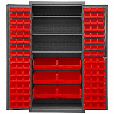 K4918 Bin Cabinet 72 x36 x24 Gray 102RedBns