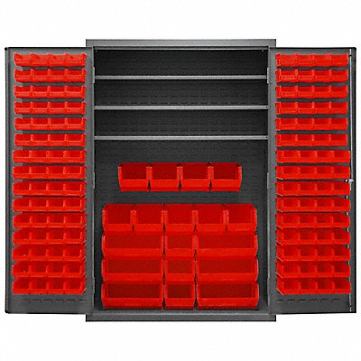 K4919 Bin Cabinet 72 x48 x24 Gray 138RedBns