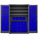K4919 Bin Cabinet 72 x48 x24 Gray 138BlueBns