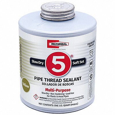 Pipe Thread Sealant 31.9881 fl oz Yellow