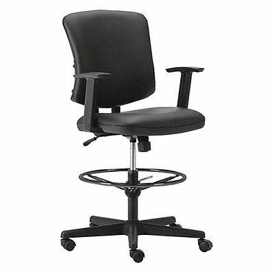 Everyday Task Stool Black Leather