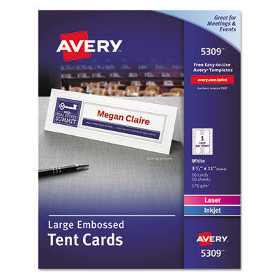 CARD,TENT,11X3.5,50/BX