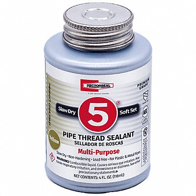 Pipe Thread Sealant 4.8038 fl oz Yellow