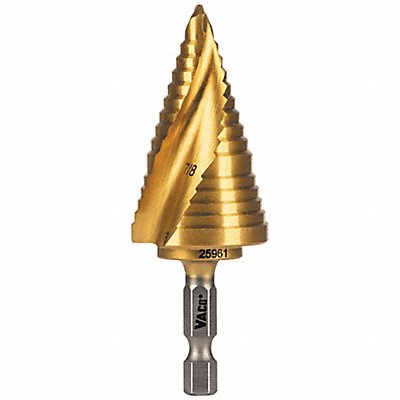 Step Drill Bit 7/8 to 1-1/8  VACO