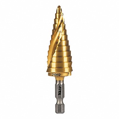 Step Drill Bit 3/16 to 7/8 VACO