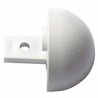 End Cap Interior 1-1/8 In Vinyl Gray