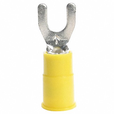 Fork Terminal Std #10 Stud Yellow PK25