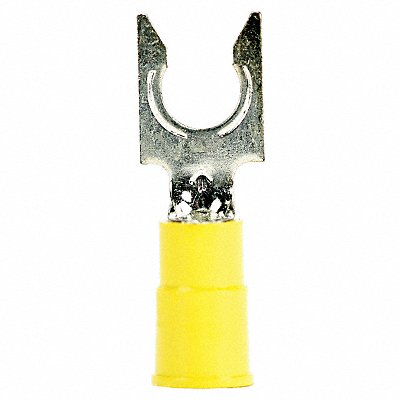 Fork Terminal Lockng #6 Stud Yellow PK25