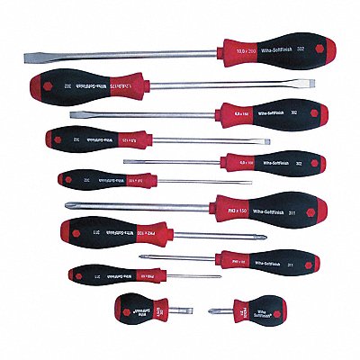 Softfinish 12Pc Screwdriver Set Slot/Ph