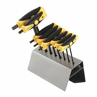 8 Pc Soft Grip Set In Stand In Metal St