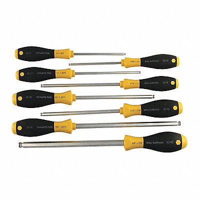 8 Pc Magicring Inch Screwdriver Set 1/8