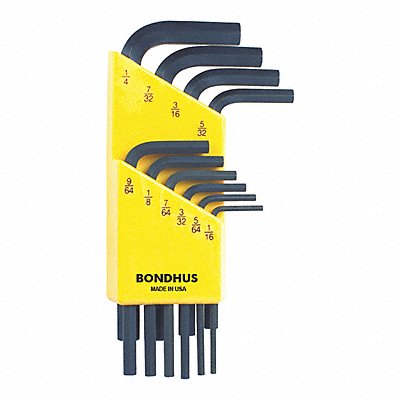 Set 10 Hex L-Wrenches - Short