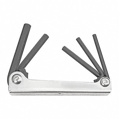 Set 5 Hex Metal Handle Fold-Up Tools