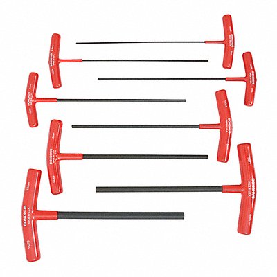 Set 8 Hex T-Handles 9In Length