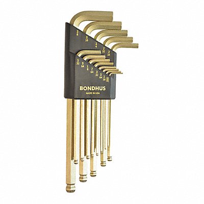 Set 13 Plated Ball End L-Wrenches