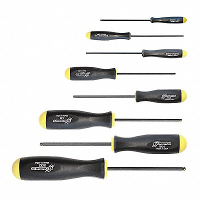 Set 8 Prohold Ball End Screwdrivers