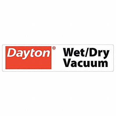 Decal Dayton Logo For Shop Vacuum