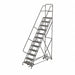 Rolling Ladder 12 Step Steel Perforated