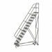 Rolling Ladder 13 Step Steel Perforated