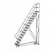 Rolling Ladder 15 Step Steel Serrated