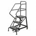 Rolling Ladder 3 Step Steel Perforated