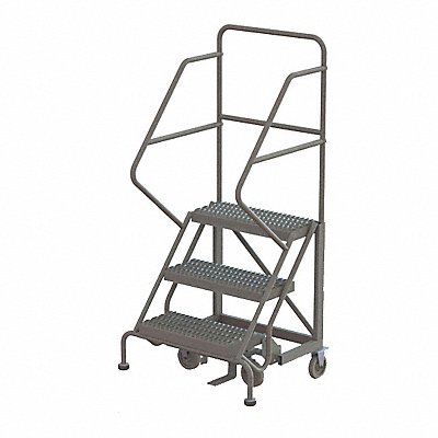 Rolling Ladder 3 Step Steel Serrated