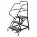 Rolling Ladder 3 Step Steel Perforated