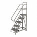 Rolling Ladder 5 Step Steel Serrated