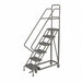 Rolling Ladder 6 Step Steel Serrated