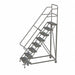 Rolling Ladder 8 Step Steel Serrated