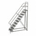 Rolling Ladder 10 Step Steel Perforated