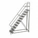 Rolling Ladder 11 Step Steel Serrated