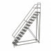 Rolling Ladder 13 Step Steel Perforated