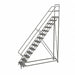 Rolling Ladder 14 Step Steel Serrated