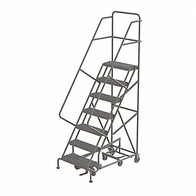 Rolling Ladder 7 Step Steel Perforated