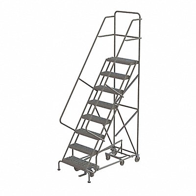 Rolling Ladder 8 Step Steel Perforated