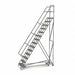 Rolling Ladder 14 Step Steel Serrated