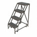 Rolling Ladder 4 Step Steel Serrated