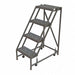 Rolling Ladder 4 Step Steel Perforated