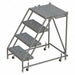 Rolling Ladder 4 Step Steel Perforated