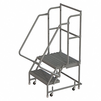 Rolling Ladder 2 Step Steel Serrated