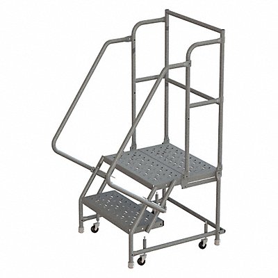 Rolling Ladder 2 Step Steel Perforated